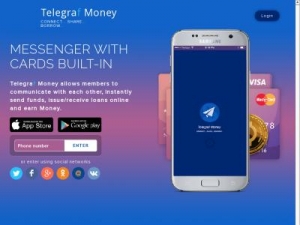 Скриншот главной страницы сайта telegraf.money
