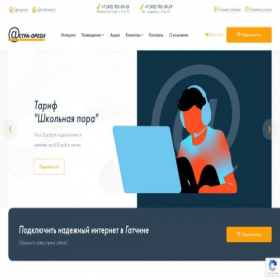 Скриншот главной страницы сайта teleincom-service.ru