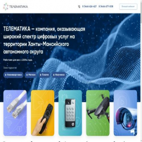 Скриншот главной страницы сайта telematika.tv