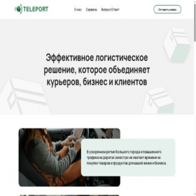 Скриншот главной страницы сайта teleportdv.info