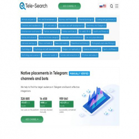 Скриншот главной страницы сайта telesearching.com