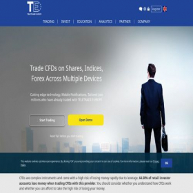 Скриншот главной страницы сайта teletrade-dj.cz