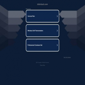 Скриншот главной страницы сайта tellerback.com