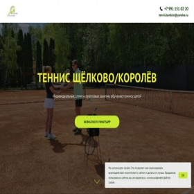 Скриншот главной страницы сайта tennis-tandem.ru