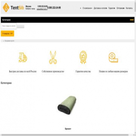 Скриншот главной страницы сайта tentisib.ru
