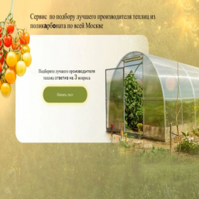 Скриншот главной страницы сайта teplica-podbor.ru