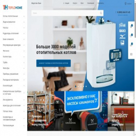 Скриншот главной страницы сайта teplohome.ru