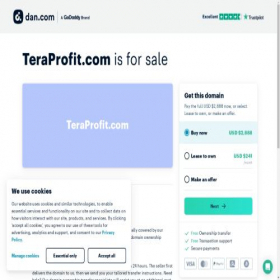 Скриншот главной страницы сайта teraprofit.com