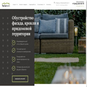 Скриншот главной страницы сайта terdom.ru