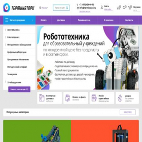 Скриншот главной страницы сайта terminatori.ru