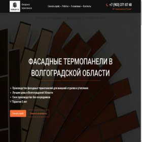 Скриншот главной страницы сайта termopaneli-volgograd.ru