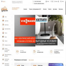 Скриншот главной страницы сайта termoproektnn.ru