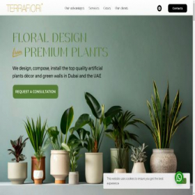 Скриншот главной страницы сайта terrafiori.com