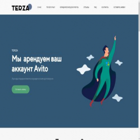 Скриншот главной страницы сайта terza.site