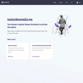 Скриншот главной страницы сайта teslavideomedia.me