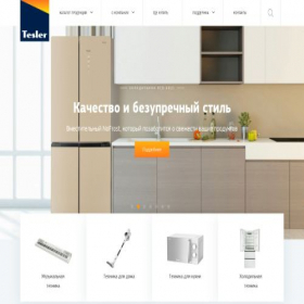 Скриншот главной страницы сайта tesler-electronics.ru