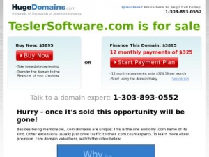 Скриншот главной страницы сайта teslersoftware.com