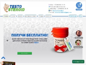 Скриншот главной страницы сайта testosteroid.net