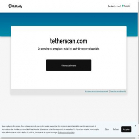 Скриншот главной страницы сайта tetherscan.com