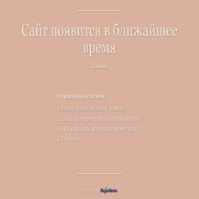 Скриншот главной страницы сайта tevin.su