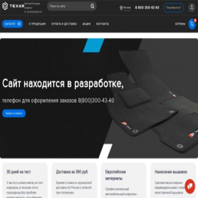 Скриншот главной страницы сайта texarauto.ru