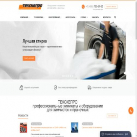 Скриншот главной страницы сайта texcare.ru