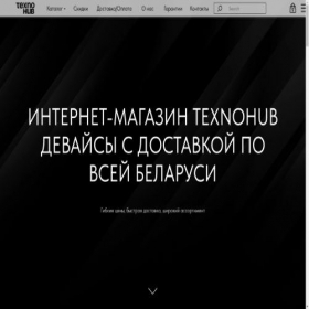 Скриншот главной страницы сайта texnohub.by