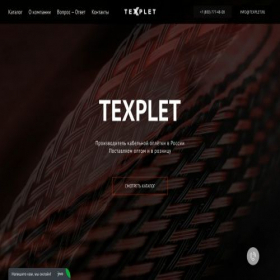 Скриншот главной страницы сайта texplet.ru