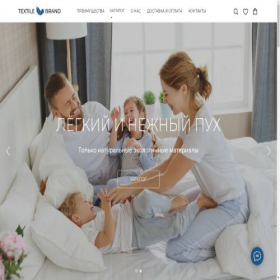 Скриншот главной страницы сайта textilebrand.ru