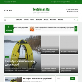 Скриншот главной страницы сайта teytelman.ru