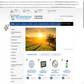 Скриншот главной страницы сайта tfa-dostmann.ru