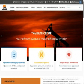 Скриншот главной страницы сайта tgeos.ru
