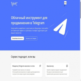 Скриншот главной страницы сайта tglab.pro