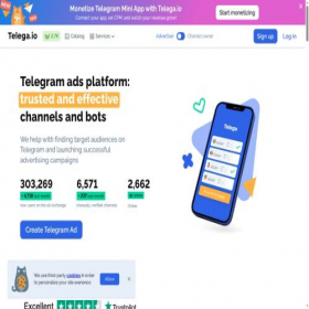 Скриншот главной страницы сайта tglink.io