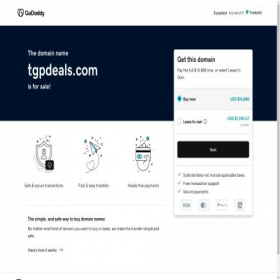 Скриншот главной страницы сайта tgpdeals.com