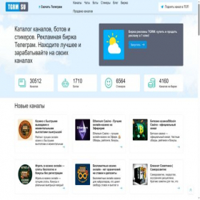 Скриншот главной страницы сайта tgrm.su