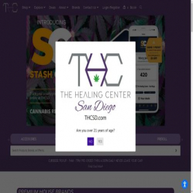 Скриншот главной страницы сайта thcsd.com
