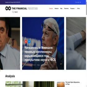 Скриншот главной страницы сайта the-financial-frontier.com