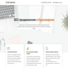 Скриншот главной страницы сайта the-seo.ru