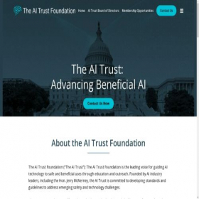 Скриншот главной страницы сайта theaitrust.org