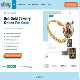 Скриншот главной страницы сайта thealloymarket.com