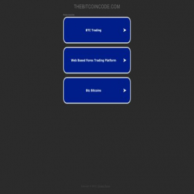 Скриншот главной страницы сайта thebitcoincode.com
