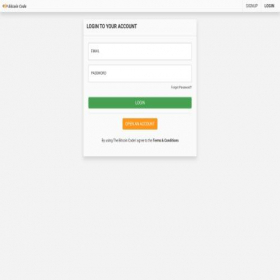 Скриншот главной страницы сайта thebitcoincode.software