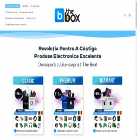 Скриншот главной страницы сайта thebox-ro.com