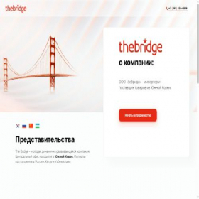 Скриншот главной страницы сайта thebridge.su