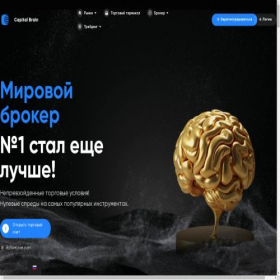 Скриншот главной страницы сайта thecapitalbrain.com