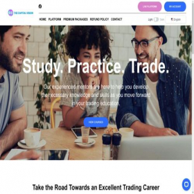 Скриншот главной страницы сайта thecapitalvision.net