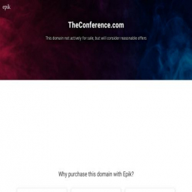 Скриншот главной страницы сайта theconference.com