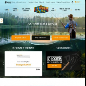 Скриншот главной страницы сайта theflyfishers.com