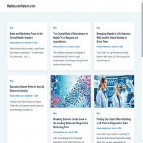 Скриншот главной страницы сайта thefutureoftalent.com
